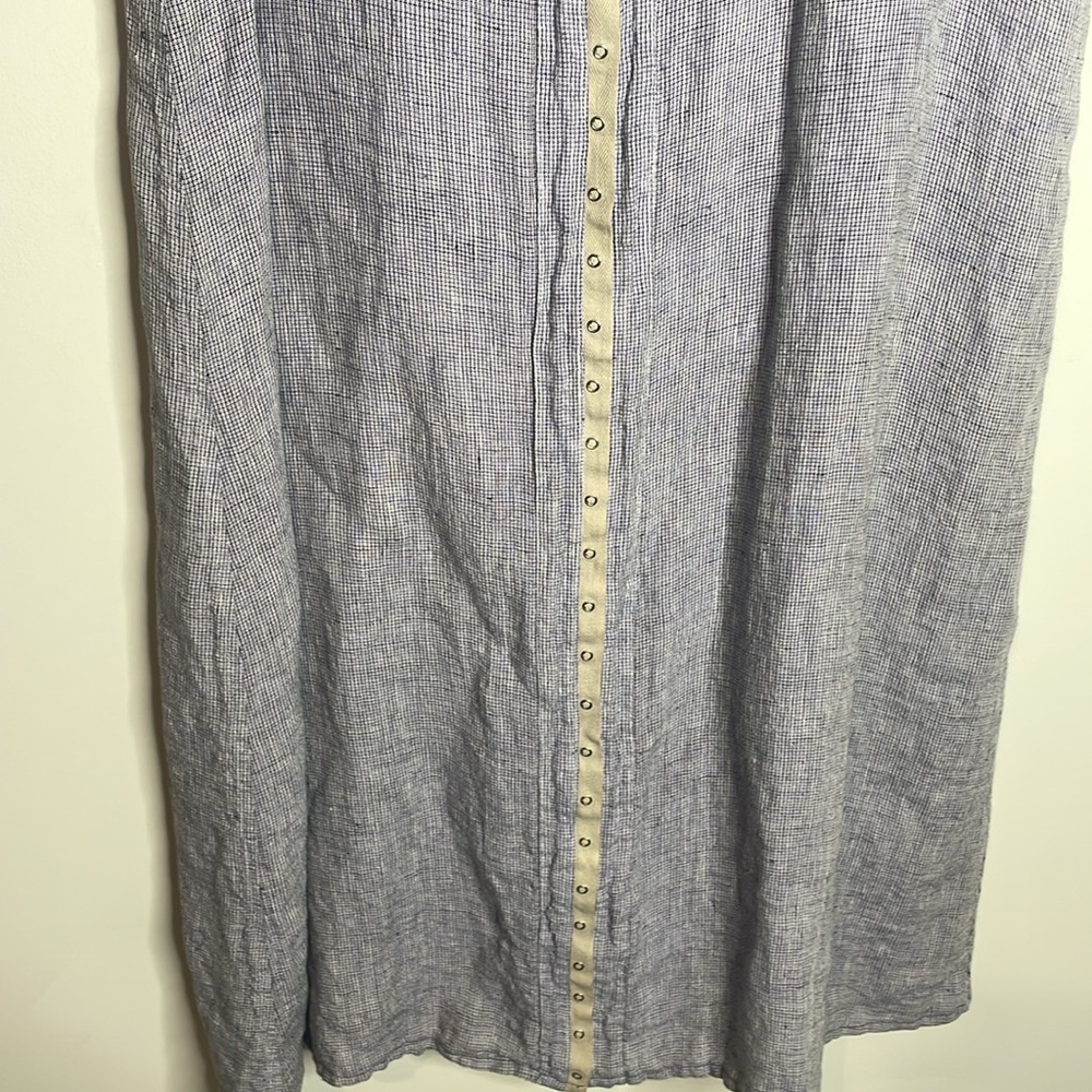 FLAX | Women’s 100% Linen Sleeveless Maxi Dress Size Large - Picture 3 of 6